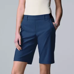 Women's Simply Vera Vera Wang City Pull-On Shorts 9 Women's Simply Vera Vera Wang City Pull-On Shorts -SIMPLY VERA VERA WANG Sales 5513083 Bellamy Navy