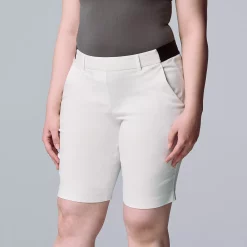 Women's Simply Vera Vera Wang City Pull-On Shorts 10 Women's Simply Vera Vera Wang City Pull-On Shorts -SIMPLY VERA VERA WANG Sales 5513083 Modern White
