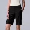 Women's Simply Vera Vera Wang City Pull-On Shorts -SIMPLY VERA VERA WANG Sales 5513083 Vera Black