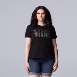 Women's Simply Vera Vera Wang Pride Tee 7 Women's Simply Vera Vera Wang Pride Tee -SIMPLY VERA VERA WANG Sales 5518302 ALT2