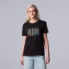 Women's Simply Vera Vera Wang Pride Tee -SIMPLY VERA VERA WANG Sales 5518302 Love Is Love