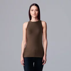 Simply Vera Vera Wang Essential Tank -SIMPLY VERA VERA WANG Sales 5518644 Beau Brown