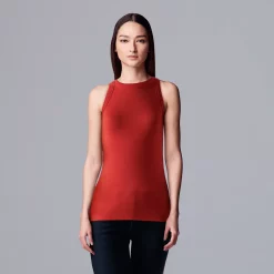 Simply Vera Vera Wang Essential Tank -SIMPLY VERA VERA WANG Sales 5518644 Red Kiss