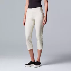 Petite Simply Vera Vera Wang Simply Modern Capri Pants -SIMPLY VERA VERA WANG Sales 5522068 Chalk Hill