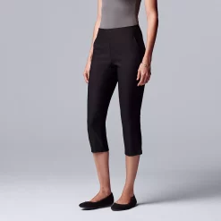 Petite Simply Vera Vera Wang Simply Modern Capri Pants -SIMPLY VERA VERA WANG Sales 5522068 Vera Black