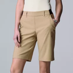 Petite Simply Vera Vera Wang City Twill Shorts -SIMPLY VERA VERA WANG Sales 5523136 Kaitlin Tan