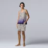 Women's Simply Vera Vera Wang Pajama Tank Top & Bermuda Pajama Shorts Sleep Set -SIMPLY VERA VERA WANG Sales 5525400 Ombre Animal