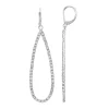 Simply Vera Vera Wang Pave Elongated Drop Earrings -SIMPLY VERA VERA WANG Sales 5546813 Silver Tone