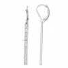 Simply Vera Vera Wang Silver Tone Cubic Zirconia Linear Drop Earrings -SIMPLY VERA VERA WANG Sales 5553057