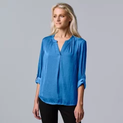 Petite Simply Vera Vera Wang Roll-Tab Popover Top