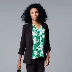 Women's Simply Vera Vera Wang Pleated Tank -SIMPLY VERA VERA WANG Sales 5568467 ALT2