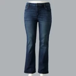 Plus Size Simply Vera Vera Wang Bootcut Jeans -SIMPLY VERA VERA WANG Sales 5568885 Burnished Indigo