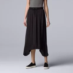 SIMPLY VERA VERA WANG Sales 33 Women's Simply Vera Vera Wang Sharkbite-Hem Midi Skirt