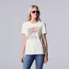 Women's Simply Vera Vera Wang David Bowie Graphic Tee -SIMPLY VERA VERA WANG Sales 5570691