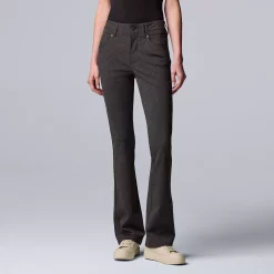 Women's Simply Vera Vera Wang High-Rise Ponte Bootcut Pants -SIMPLY VERA VERA WANG Sales 5572813 Cannonball Heather