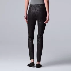 Women's Simply Vera Vera Wang High-Rise Ponte Skinny Pants -SIMPLY VERA VERA WANG Sales 5577522 ALT