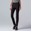 Petite Simply Vera Vera Wang Simply Modern Side-Stripe Skinny Pants -SIMPLY VERA VERA WANG Sales 5581492 Vera Black