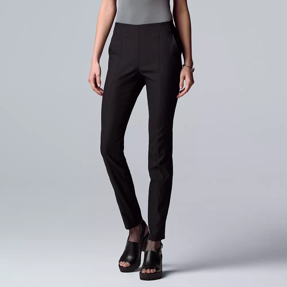 Petite Simply Vera Vera Wang Simply Modern Side-Stripe Skinny Pants 3 Petite Simply Vera Vera Wang Simply Modern Side-Stripe Skinny Pants