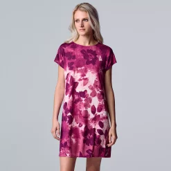 Women's Simply Vera Vera Wang Short Sleeve Sleepshirt