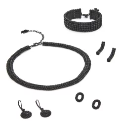 Simply Vera Vera Wang Black Circle Stone Drop Earrings -SIMPLY VERA VERA WANG Sales 5636719 ALT9