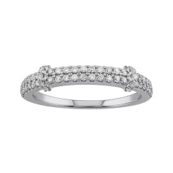 Simply Vera Vera Wang 14k White Gold 1/3 Carat Diamond Wedding Ring