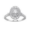 Simply Vera Vera Wang 14k White Gold 3/4 Carat Diamond Cluster Engagement Ring -SIMPLY VERA VERA WANG Sales 5677744