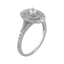 Simply Vera Vera Wang 14k White Gold 3/4 Carat Diamond Cluster Engagement Ring -SIMPLY VERA VERA WANG Sales 5677744 ALT