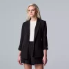 Petite Simply Vera Vera Wang Roll-Tab Easy Blazer -SIMPLY VERA VERA WANG Sales 5688952