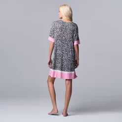 Women's Simply Vera Vera Wang Short Sleeve Sleepshirt -SIMPLY VERA VERA WANG Sales 5702042 ALT