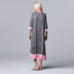 Women's Simply Vera Vera Wang 3/4 Sleeve Maxi Caftan -SIMPLY VERA VERA WANG Sales 5702045 ALT