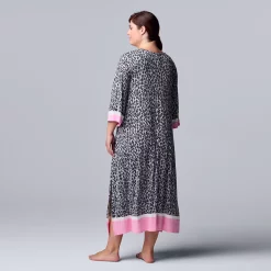Plus Size Simply Vera Vera Wang 3/4 Sleeve Maxi Caftan 7 Plus Size Simply Vera Vera Wang 3/4 Sleeve Maxi Caftan -SIMPLY VERA VERA WANG Sales 5702049 ALT