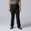 Plus Size Simply Vera Vera Wang Simply Modern Bootcut Pants -SIMPLY VERA VERA WANG Sales 5702964 Black