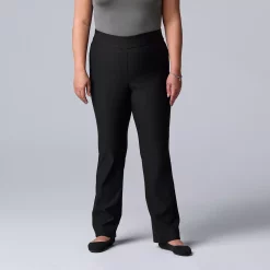 Plus Size Simply Vera Vera Wang Simply Modern Bootcut Pants
