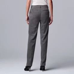 Women's Simply Vera Vera Wang High-Rise Slim Straight Pants -SIMPLY VERA VERA WANG Sales 5750807 ALT5