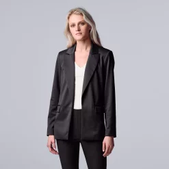 Women's Simply Vera Vera Wang Ponte Blazer -SIMPLY VERA VERA WANG Sales 5787705 Vera Black