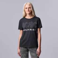 Women's Simply Vera Vera Wang ACDC Graphic Band Tee