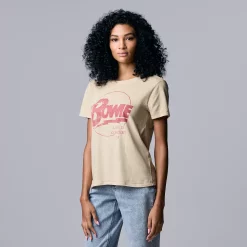 Women's Simply Vera Vera Wang David Bowie Band Tee