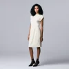 Women's Simply Vera Vera Wang Draped Sheath Dress -SIMPLY VERA VERA WANG Sales 5806411 Vanlla Ice