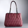 Simply Vera Vera Wang Bedford Satchel Bag 2 Simply Vera Vera Wang Bedford Satchel Bag -SIMPLY VERA VERA WANG Sales 5832998 Quilted Tawny Port