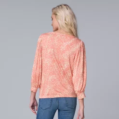 Women's Simply Vera Vera Wang Banded-Hem Draped Top 13 Women's Simply Vera Vera Wang Banded-Hem Draped Top -SIMPLY VERA VERA WANG Sales 5841061 ALT