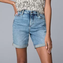 Women's Simply Vera Vera Wang High-Waist Jean Shorts 10 Women's Simply Vera Vera Wang High-Waist Jean Shorts -SIMPLY VERA VERA WANG Sales 5852952 Charli