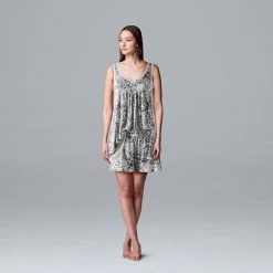 Women's Simply Vera Vera Wang Basic Luxury Tank & Boxer Sleep Set -SIMPLY VERA VERA WANG Sales 5859500 ALT2