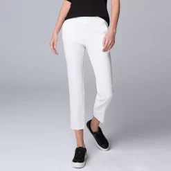 Petite Simply Vera Vera Wang Pull-On Ankle Pants