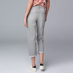 Women's Simply Vera Vera Wang Relaxed Boyfriend Crop Pants 11 Women's Simply Vera Vera Wang Relaxed Boyfriend Crop Pants -SIMPLY VERA VERA WANG Sales 5880278 ALT