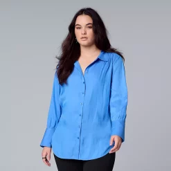 Women's Simply Vera Vera Wang Tunic Blouse -SIMPLY VERA VERA WANG Sales 5890081 Vienna Stream