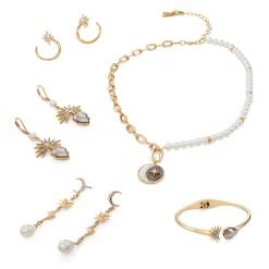 Simply Vera Vera Wang Gold Tone Simulated Pearl Celestial Drop Earrings -SIMPLY VERA VERA WANG Sales 5892983 ALT9