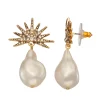 Simply Vera Vera Wang Gold Tone Simulated Pearl Celestial Drop Earrings -SIMPLY VERA VERA WANG Sales 5892988
