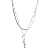 Simply Vera Vera Wang Silver Tone Blue & White Crystal Celestial Charms Multi-Strand Necklace -SIMPLY VERA VERA WANG Sales 5895468