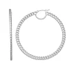 Simply Vera Vera Wang Silver Tone Curb Chain Hoop Earrings -SIMPLY VERA VERA WANG Sales 5895898