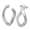 Simply Vera Vera Wang Silver Tone Twisty Geometric Open Circle Drop Earrings -SIMPLY VERA VERA WANG Sales 5895903